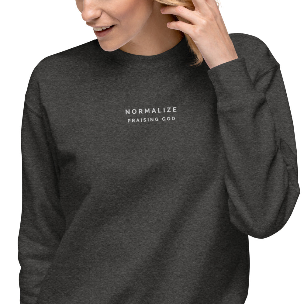 Normalize Praising God Fleece Pullover
